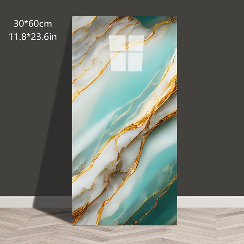 20/40Pcs Large White Marble Tile Wall Stickers, Wall Paper, Easy Peel & Stick, Waterproof Self-Adhesive Panels for Kitchen, Living Room, Bathroom, Corridor, Home and Dormitory - 23.62*11.8 inch Decorative Decal Smooth Paint Ornaments