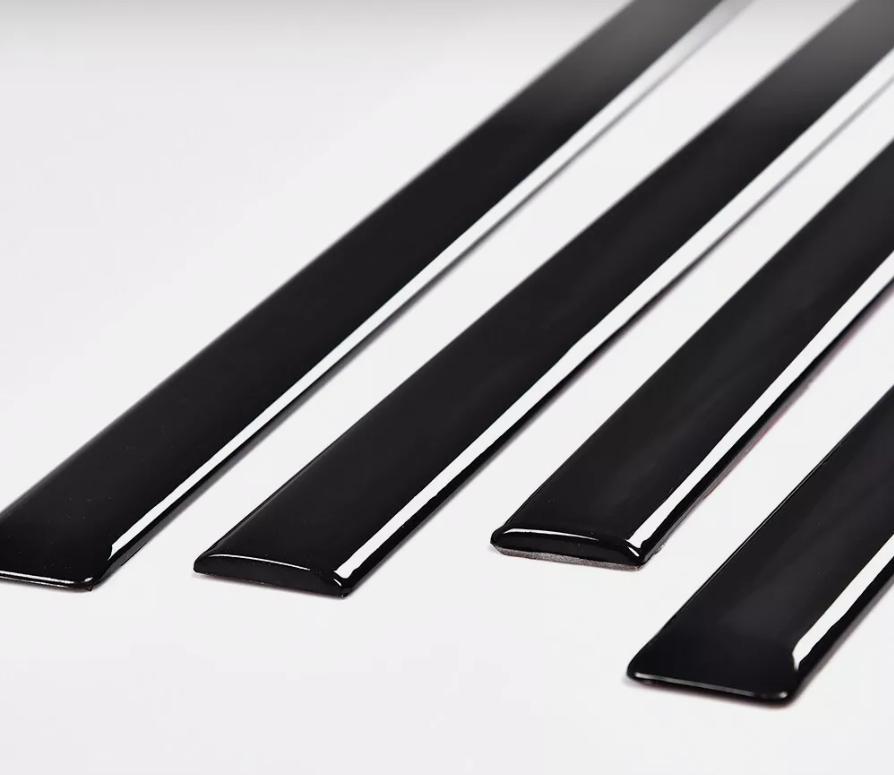 CROSSDESIGN Fit For 14-18 Silverado/Sierra Crew Cab Body Side Molding Trim Set 4PCS 1/18" US