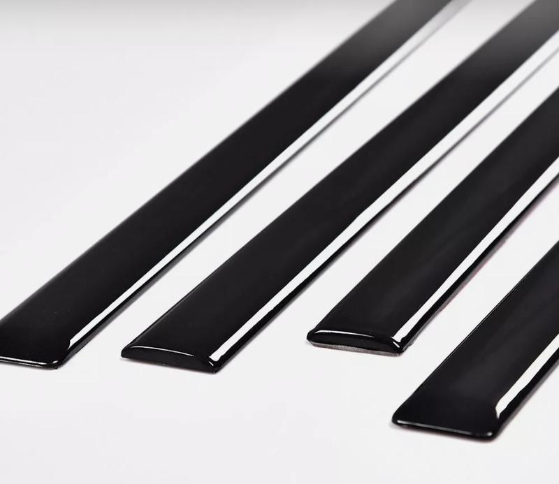 CROSSDESIGN Fit For 14-18 Silverado/Sierra Crew Cab Body Side Molding Trim Set 4PCS 1/18" US