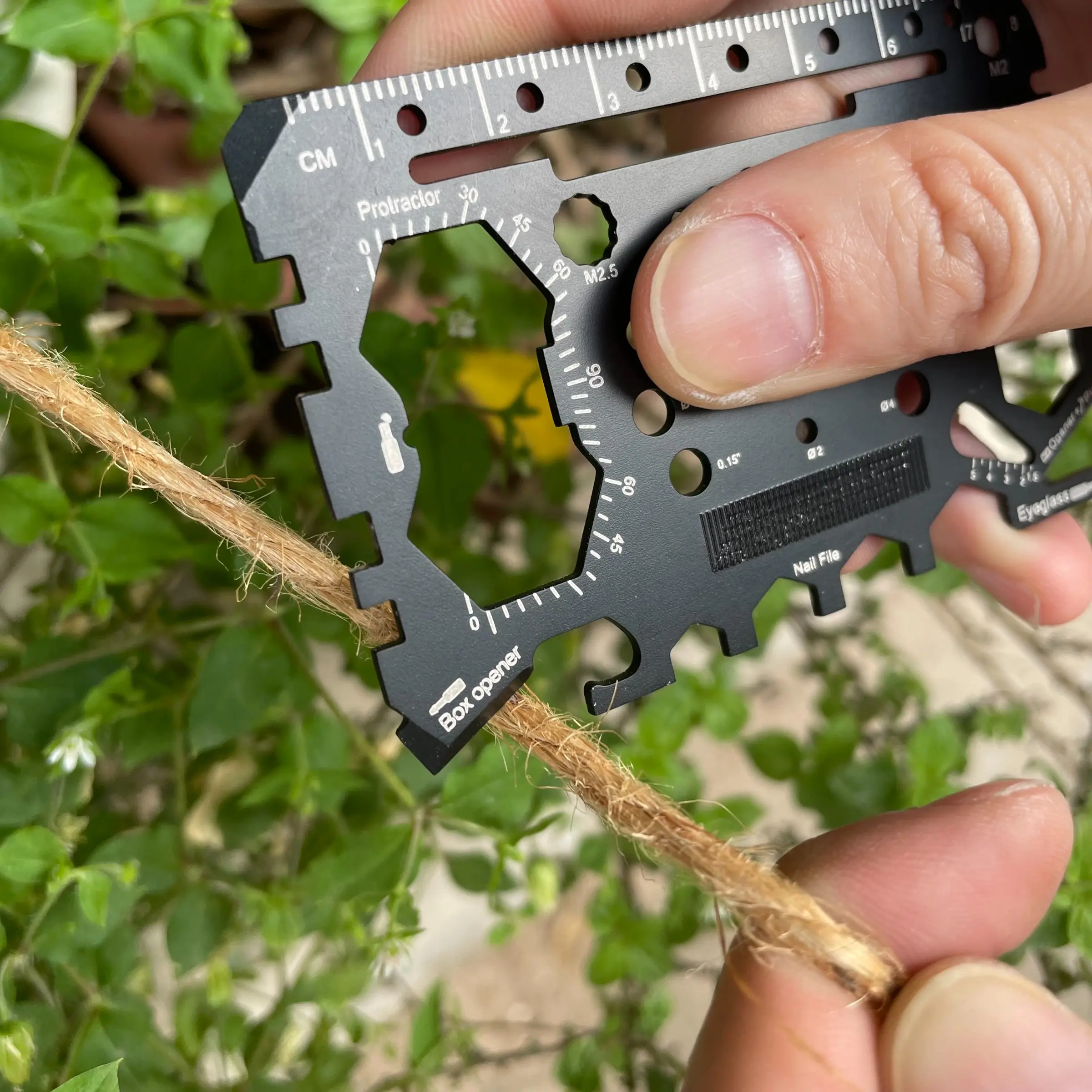 52-In-1 Multi-Tool Card Set with Case, Camping Outdoor Tool, Bottle Opener Screwdriver, Emergency Tool, Father's Day Gift, Halloween Gift, Birthday Gift
