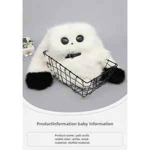 Plush rabbit bag girl comic show backpack y2k arctic rabbit pain bag two-dimensional messenger bag rabbit backpack