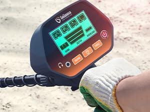 GoGonova Metal Detector for Adults & Kids, Waterproof Metal Detectors with High Accuracy Lightweight 8" Search Coil, All Metal & Disc Modes for Junior & Youth Gold Detector