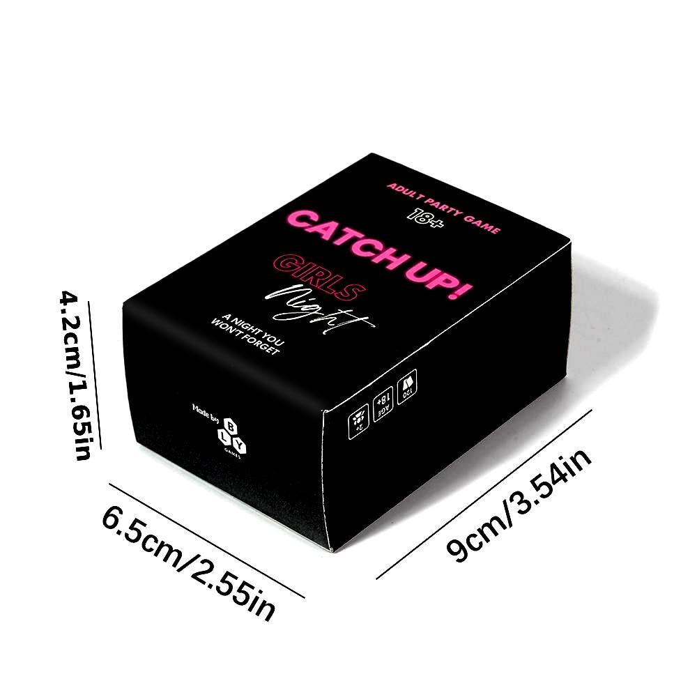 Catch Up! Girls Night 120 Cards, Icebreaker Game for Sister Gatherings, Adult Party Card Games, Birthday, Pre-Wedding, Singles Night