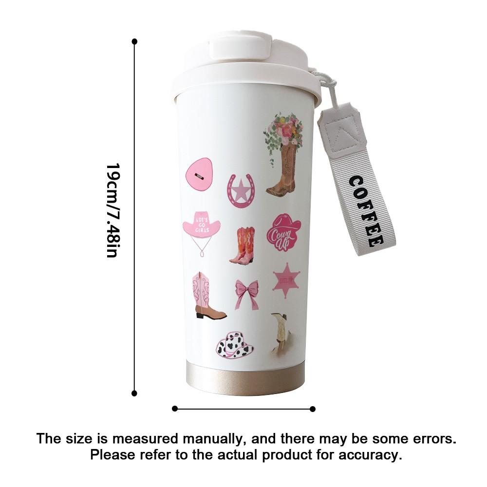 Abstract Boot Pattern Coffee Cup, Portable Insulated Tumbler, Keeps Drinks Hot/cold, Boho Style, Ideal for Office, Travel, Sports