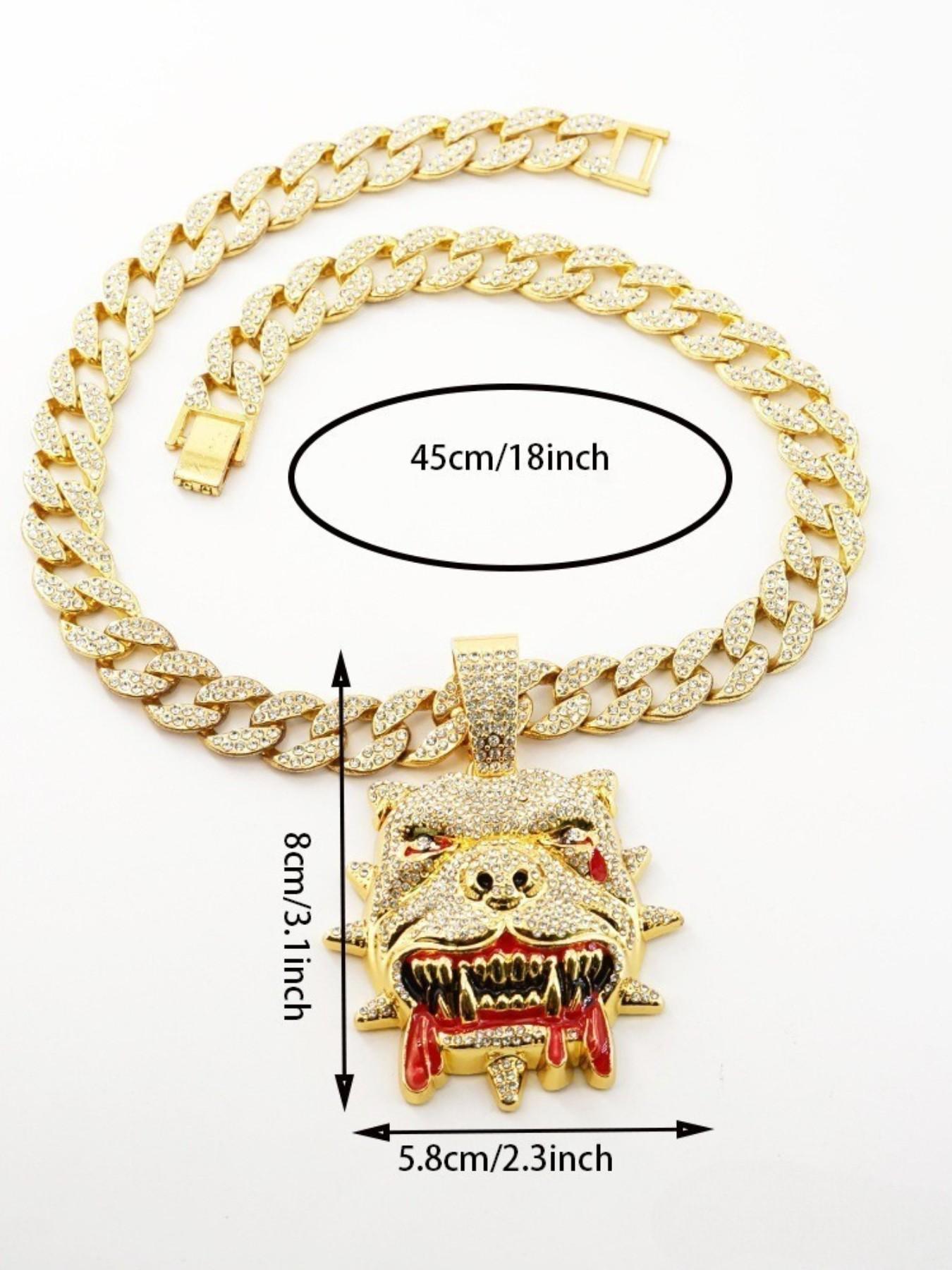 3pc Luxury Ice Zircon Cross Pendant Set, Faith Pendant Necklace, Cuban Link Design Chain & Braided Rope Necklace, Religious Jewelry Accessories