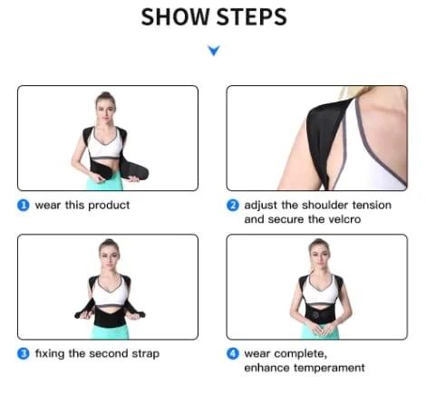Adjustable Shoulder Posture Brace, Back Straightener Posture, Used for Middle and Upper Spine
