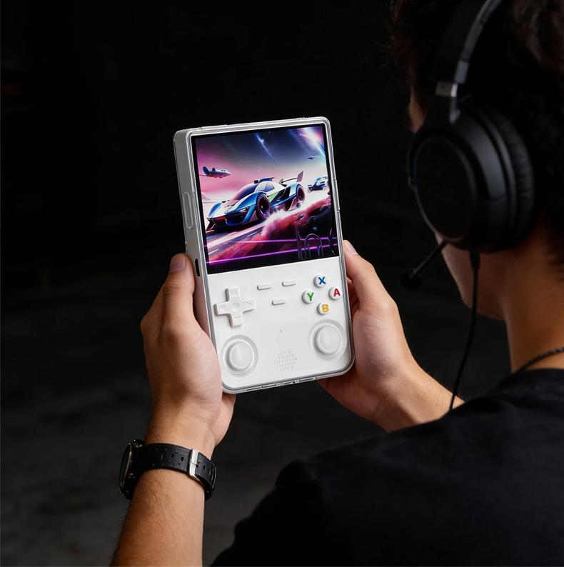 Transparent Protective Case for R36 Ultra Game Console, Anti-Drop Hard Storage Bag, Eva Shell, Scratch-Resistant Screen Film