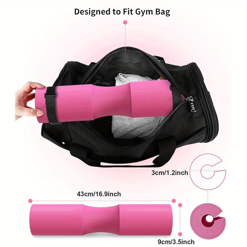 Foam Barbell Pad, Non-slip Mat with Belt, Comfortable Shoulder Support, Exercise Machine Accessories, Home Workout Equipment for Gym Workout & Strength Training