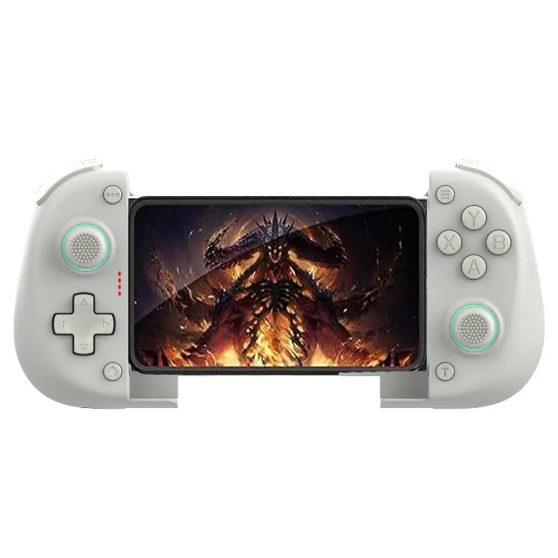 Wireless game controller suitable for Android/iPhone/PC/Switch, plug and play Bluetooth game controller, game controller with Hall joystick, Wireless gaming gamepad (white/black/pink)