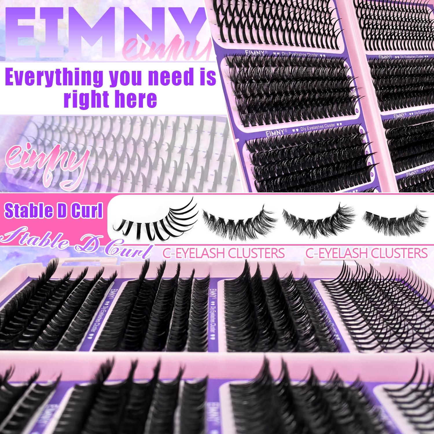 2244/800/244Pcs Spikes Lash Clusters, Ultra-Thick Lash Extension with Spiky and Bottom Lash, Volume Individual Eyelash Extensions, 10-18mm Lengths Reusable DIY Manga Anime Fluffy Lashes, D Curl Fairy Spiky Lash for Dramatic Everyday