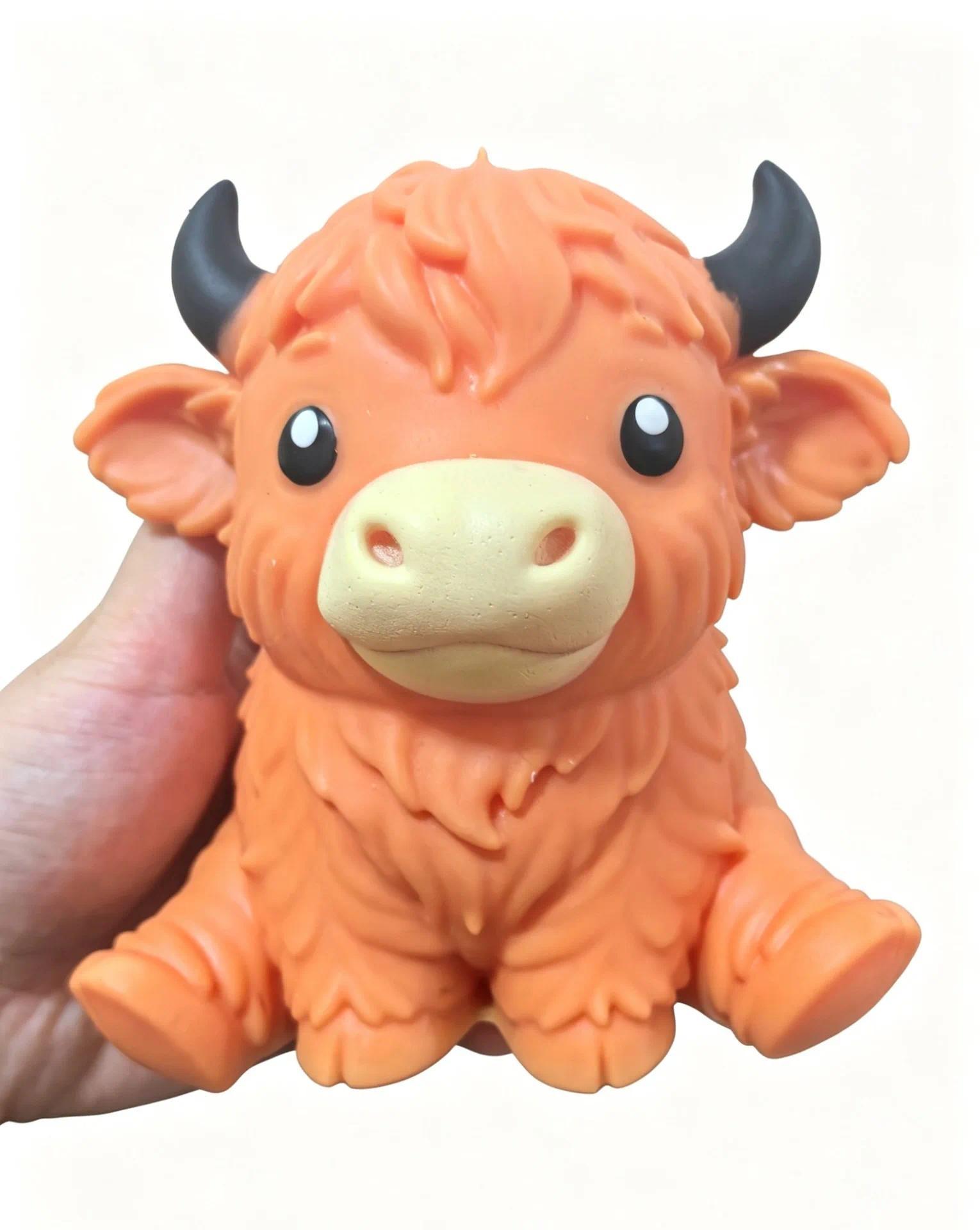 Hot Jumbo Highland Cow Stress Balls Squishies Squeeze Toy Squeeze Ball Fidget Toy for Slow-Rising Stress Relief Squeeze Toy