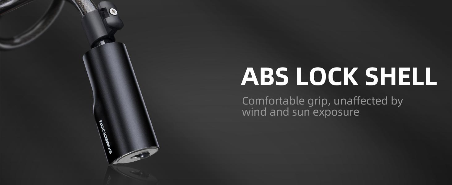 ROCKBROS Bike Lock Cable 4 Feet Bicycle Cable Lock with Mounting Bracket 2 Secure Keys 1/2 Inch Diameter