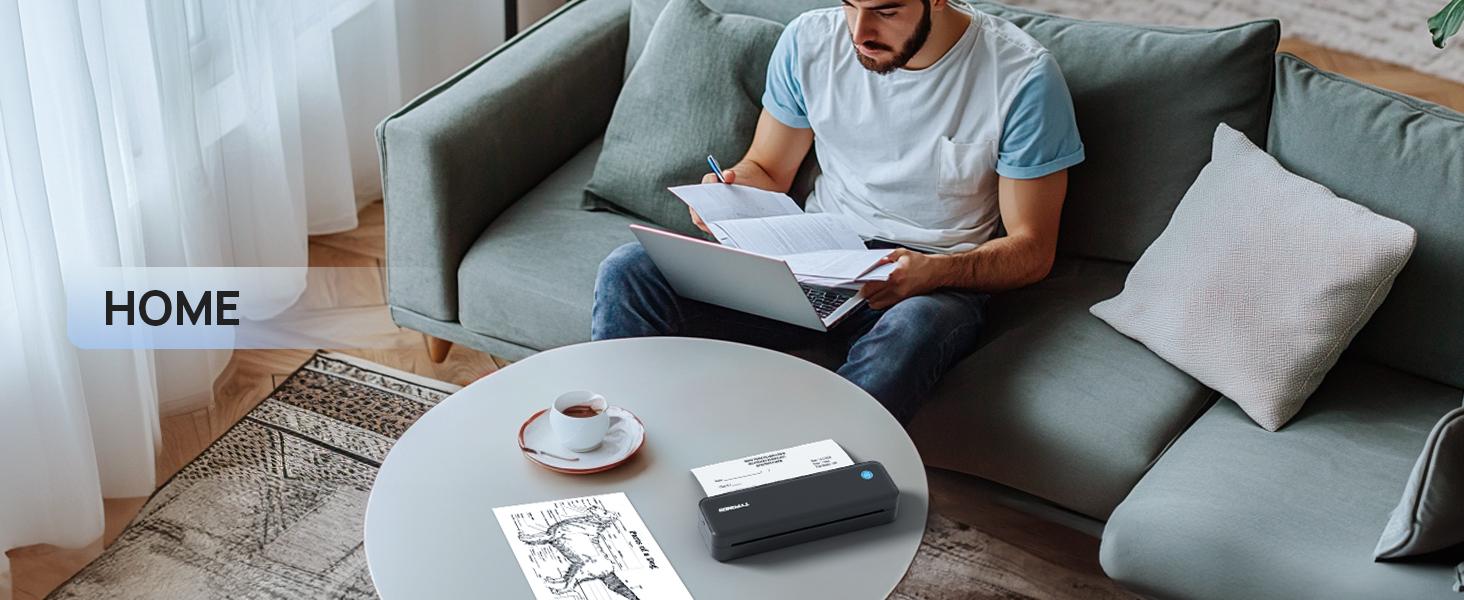 Portable Printers Wireless, D820 Thermal Inkless Printer Support Sizes from 8.5" x 11" to 2" Width, AI Printer, Suitable for Smartphone & PC, Bluetooth Printers for Travel, Home Use Fathersdaygift Portable Printers Wireless, D820 Thermal Inkless Printer Support Sizes from 8.5" x 11" to 2" Width, AI Printer, Suitable for Smartphone & PC, Bluetooth Printers for Travel, Home Use Fathersdaygift