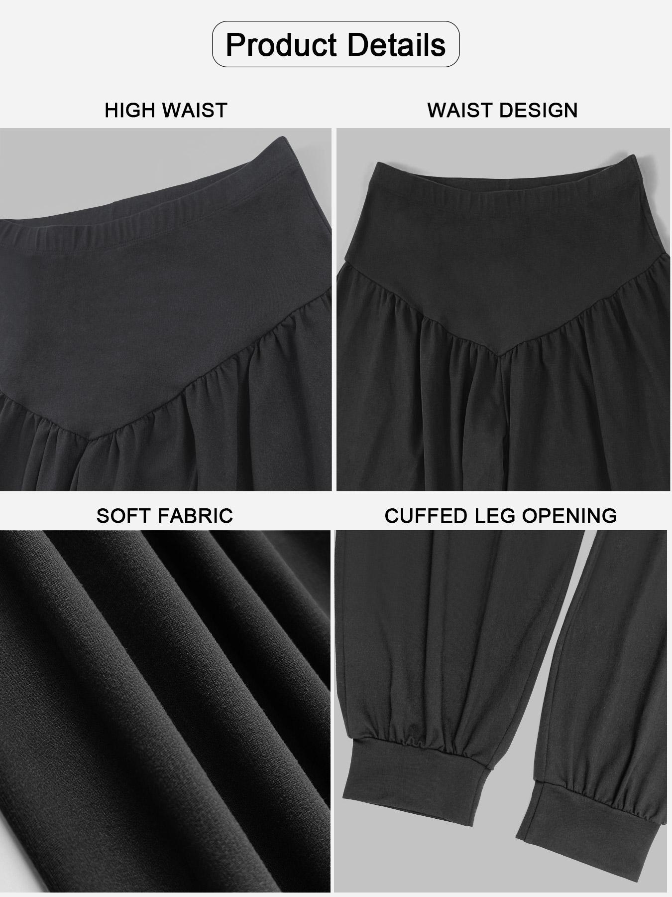 Plus Size Women's Harem Pants, High Waist for All Seasons, Casual Comfortable Loose Fit Fabric, Stylish and Versatile, Boho Fashion Trousers