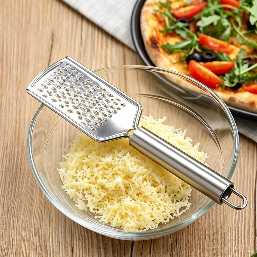 1PC Stainless Steel Lemon Zester and Cheese Grater with Handle for Citrus, Ginger and Parmesan, Durable Fruit Tool