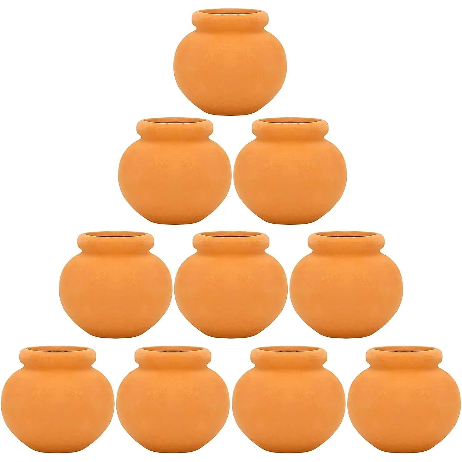 10 Pieces Miniature Tiny Clay Pots Mini Flower Pottery Planter for DIY Garden Plants Office Home Decoration