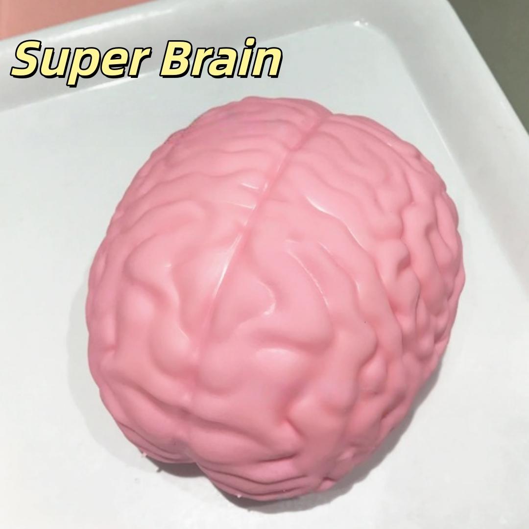 Giant Brain Stress Relief Squeeze Toy Slow-Rebound Brain Matter Ball Squeeze Fun Emotional Release Stress Toy Creative and Whimsical Realistic Brain Squeeze Fun Essential Halloween Pranking Toy Gift