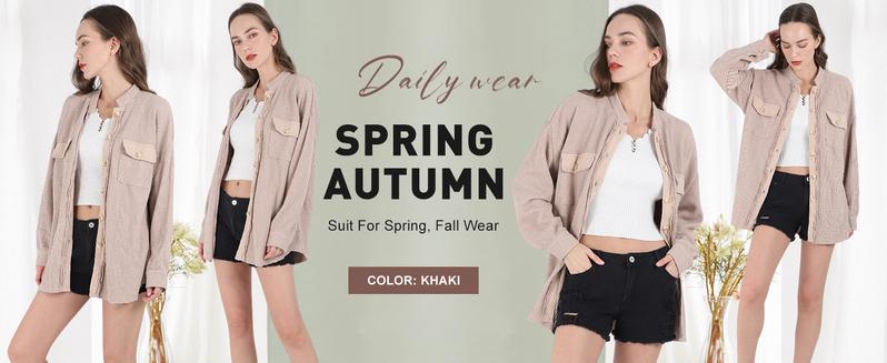 CHOUYATOU Women's Loose Fit Batwing Sleeve Waffle Knit Button Down Shirt Shacket Tops for Spring Fall Winter Casual Chic Office Wear CHOUYATOU Women's Loose Fit Batwing Sleeve Waffle Knit Button Down Shirt Shacket Tops for Spring Fall Winter Casual Chic Office Wear