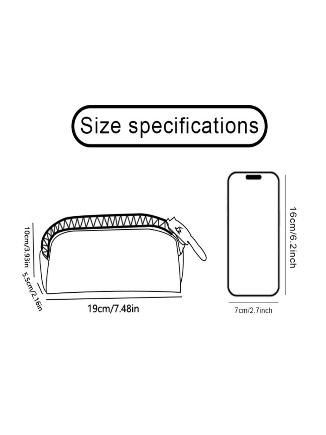 1 piece of colorful penguin pattern 2D printed large zipper pencil case, storage bag, spacious zipper makeup bag school supplies and stationery, durable polyester