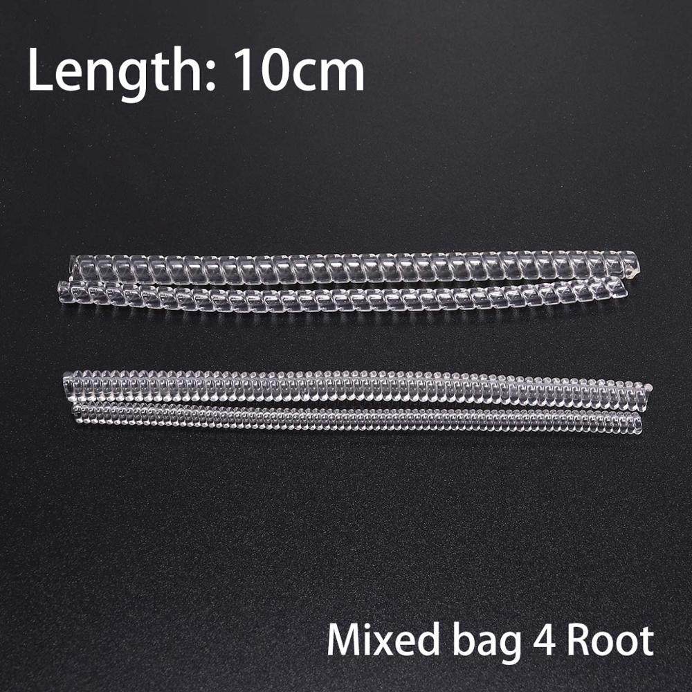 4pcs/lot Transparent Spiral Based Ring Tools Spring Coil Ring Size Adjuster Guard Tightener Reducer Resizing Tool For Jewelry