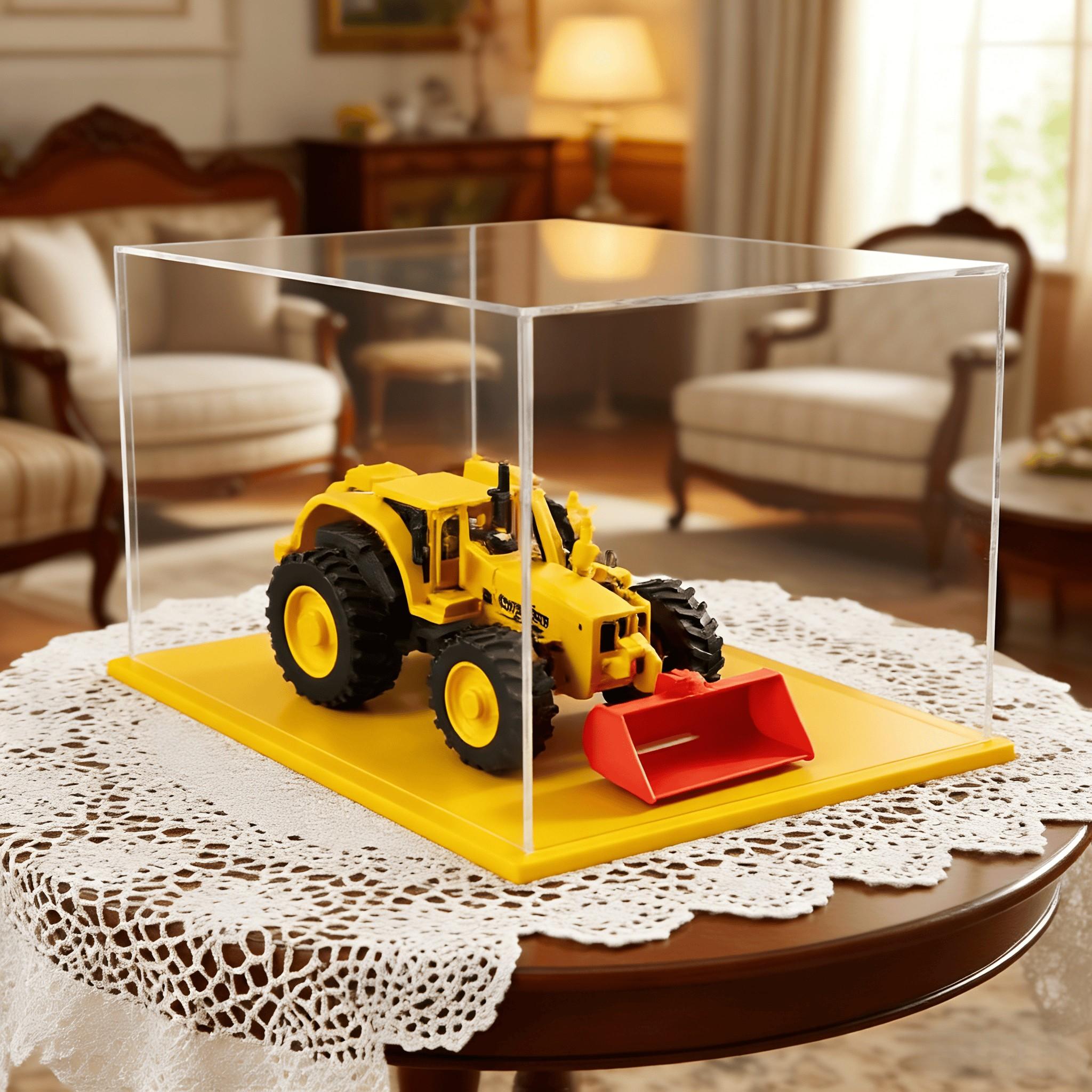 Transparent Acrylic Display Case, Stackable Doll Box, Vertical Assembly Stand, Multiple Sizes Available, Base, Collectible Figurine Storage