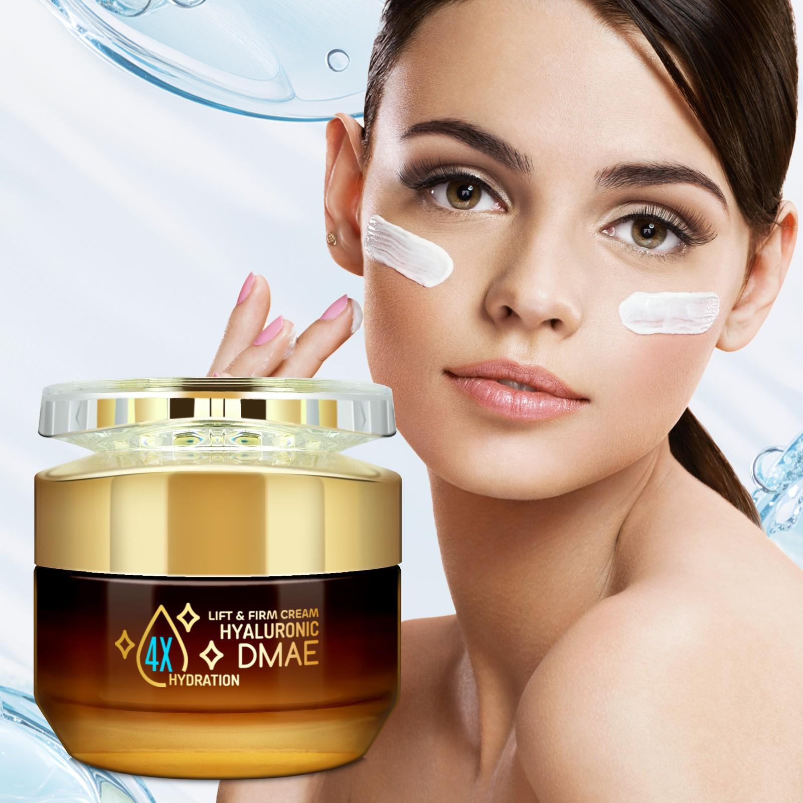 Four-Step Hyaluronic Acid Moisture Cream, Long-Lasting Hydration, Smooths Rough Skin, Reduces Dry Lines, Suitable for All Skin Types