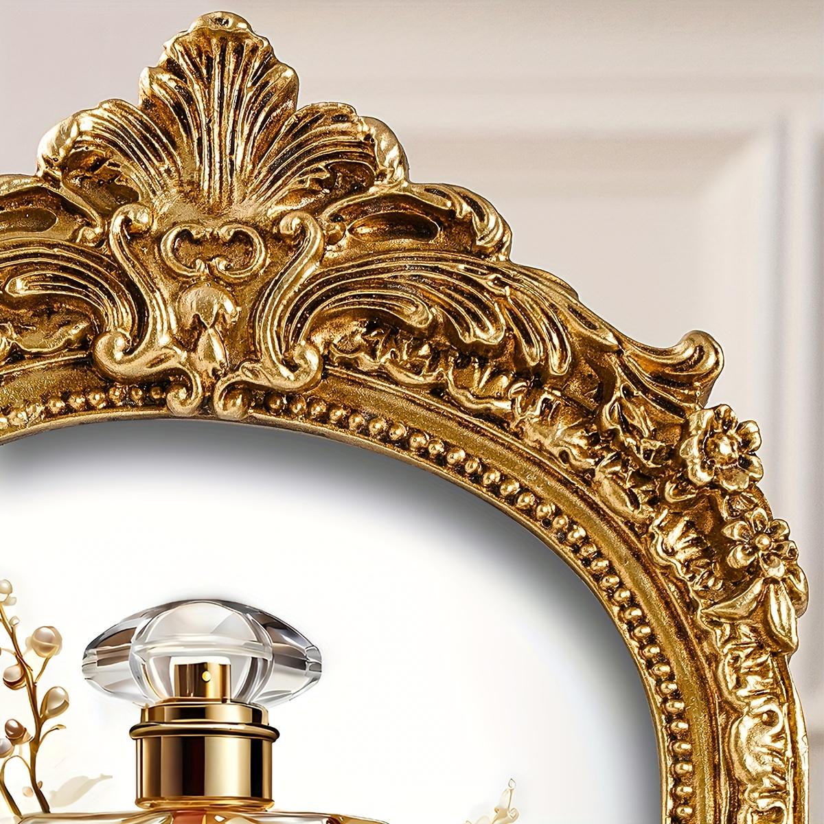 1PC European Vintage Gold Lace Arch Decorative Photo Frame with Random Inner Paper for Wedding Photography Display Home Decoration