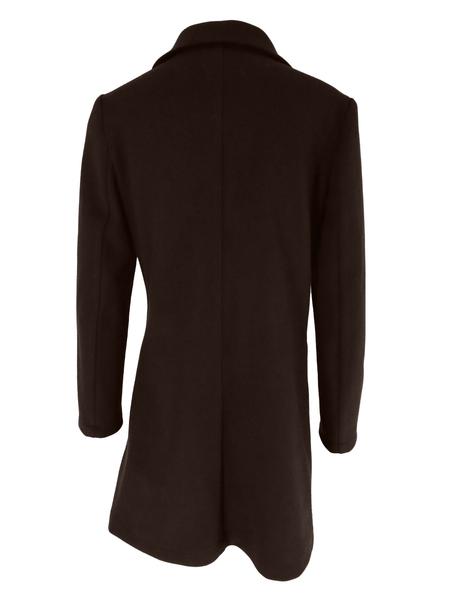 Women's Sexy Double Button Pocket Coat, Casual Fashion Long Sleeve Lapel Jacket, Perfect for Daily Outdoor Streetwear, Autumn & Winter Elegance