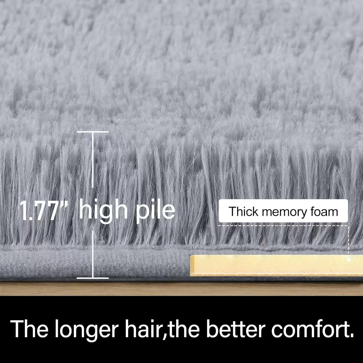 LOCHAS Ultra Soft Indoor Modern Area Rugs Fluffy Living Room Carpets for Children Bedroom Home Decor Nursery Rug Non-slip, Anti-skid,Gifts for friends LOCHAS Ultra Soft Indoor Modern Area Rugs Fluffy Living Room Carpets for Children Bedroom Home Decor Nursery Rug Non-slip, Anti-skid,Gifts for friends