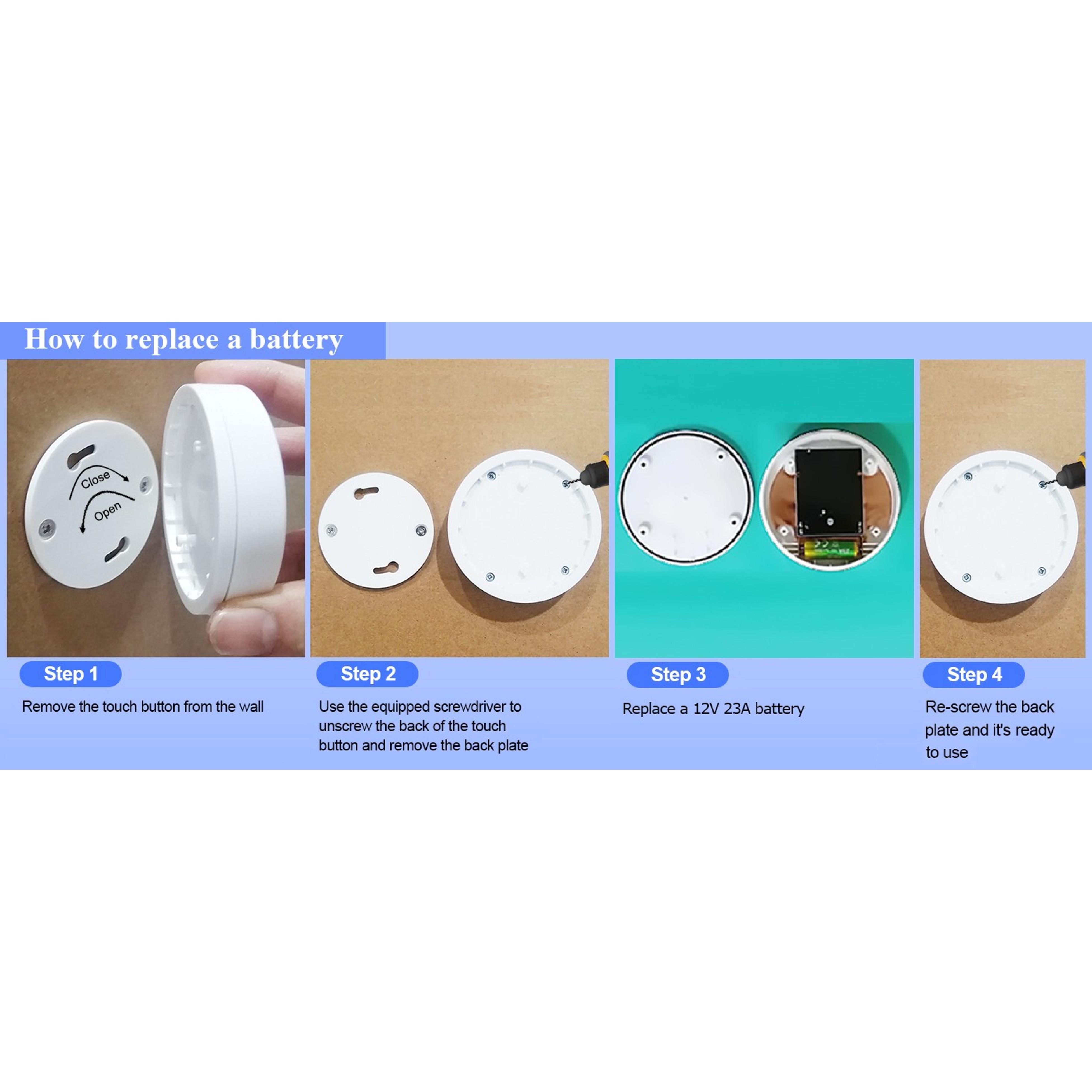 WiFi Dog Door Bell for Potty Training to Go Outside, Smart Doggie Door Bell for Dog, Wireless Doggy Doorbell with Phone App