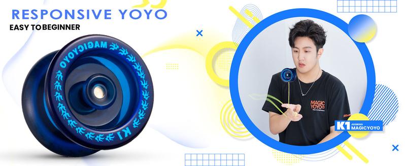 MAGICYOYO Responsive YoYo K1-Plus with Yoyo Bag + 12 Yoyo Strings and YoYo Glove Gift for Kids Beginners MAGICYOYO Responsive YoYo K1-Plus with Yoyo Bag + 12 Yoyo Strings and YoYo Glove Gift for Kids Beginners