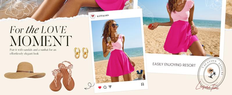 【S-2XL】Tummy Control Tankini Swimsuits for Women V Neck Swimdress Modest Swim Dress Bathing Suit with Boyshorts Outdoorfun 【S-2XL】Tummy Control Tankini Swimsuits for Women V Neck Swimdress Modest Swim Dress Bathing Suit with Boyshorts Outdoorfun