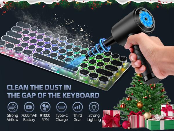 ZARIMI Portable Cordless Duster 51000RPM USB Rechargeable Multi-Function Car & Keyboard Cleaner Machine Lightweight Handheld Vacuum Eco-Friendly Energy-Efficient