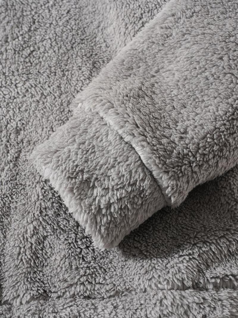 Men's Fall Winter Outfits Fleece Hoodie with Embroidered Letter Front for Daliy Wear, Old Money Style Half-Zip Pullover, Drawstring Hat, Casual Trendy Sweatshirt，Essential for Man's Wardrobe.