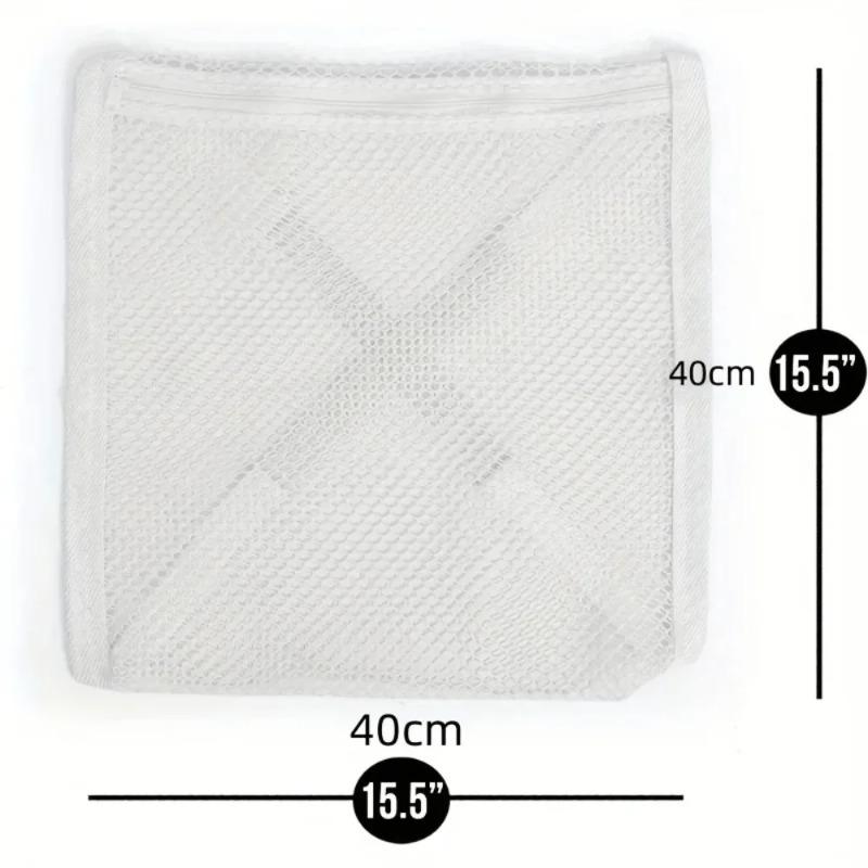 1 Pack Shoe Dryer Bag with Elastic Strap, Shoe Laundry Bags for Sneakers, Laundry Mesh Bag for Sneakers, Running Shoes, Athletic Shoes, 40×40cm Dryer-Safe Shoe Washing Bag, Protects Shoes in Washing Machine and Dryer