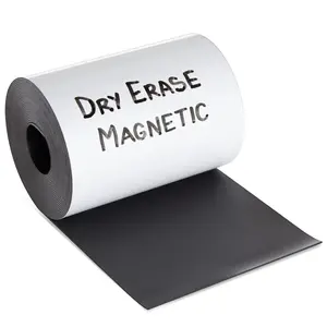 Roll of Magnetic Strip Dry Erase Tape 4 in x 15 ft White 1 Roll Reusable Writable Magnetic Tape for Classroom Office Organization Calendars Schedules