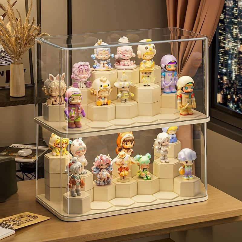 Blind Box Display Stand Transparent Dustproof Acrylic Figure Display Case, New Release for Collectors, Perfect Protection for Your Figures