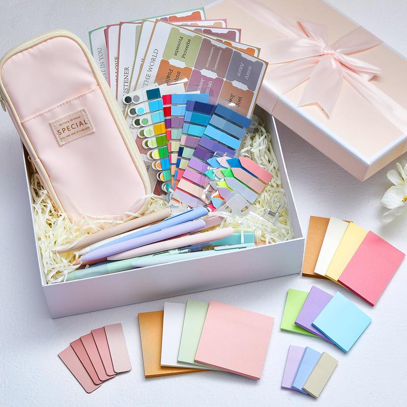 73pack Bible Journaling Kit for Christian with Pencil Case Highlighters Marker Gel Sticky Note Index Labels Pens Tabs Clips Aesthetic Annotation Kit for Bible Study, Bible Study Supplies School Stationery Kit for Christian Women Teenagers Student