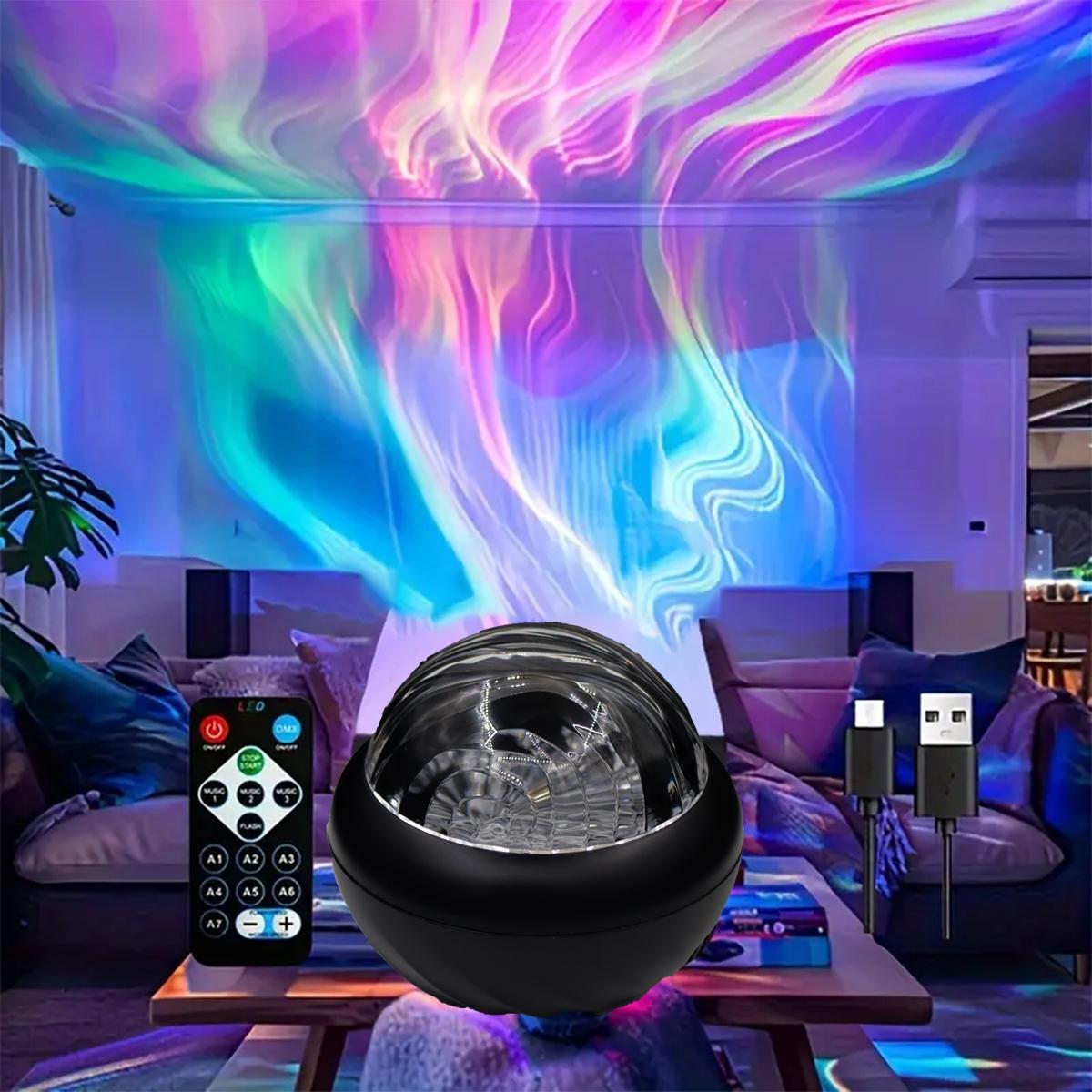 USB Powered Starry Projector with Remote Control & Accessories, Decorative Projector for Home Living Room Bedroom