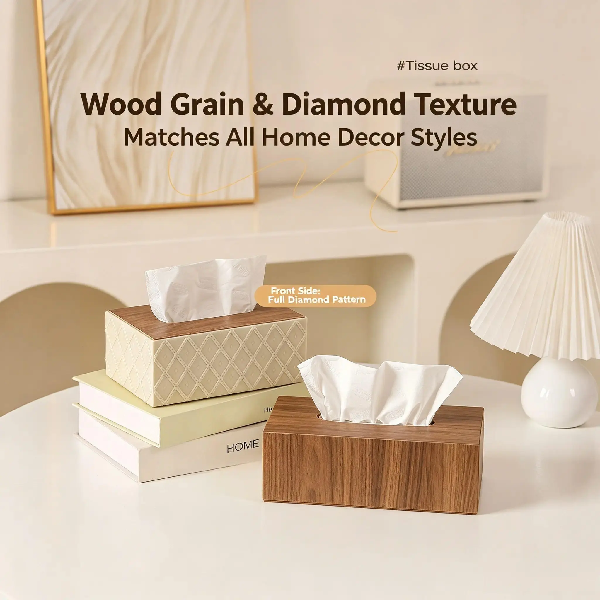 Minimalist Wooden Tissue Box Cover with Lid - Decorative Napkin Dispenser for Living Room, Bedroom, Living Room Decor (Sports & Outdoor Accessory Complement)
