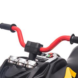 2026 New Kids 3-Wheeler ATV Motorcycle XB-3118 12V Electric Ride-On Toy with LED Lights, Bluetooth, MP3, EVA Tires, Spring Suspension, Soft Start for Ages 3-8 Sturdy Handlebars Control Durable Astm Certification Plastic Safety