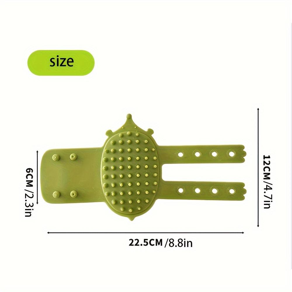 [Multi-Functional Rubber Cat Scratcher] Rubber Self-Grooming Cat Scratcher - Wall & Table Leg Mountable, Flexible Bristles, Non-Electric Pet Massage & Fur Removal Tool, Self Grooming Brush