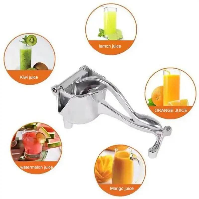 Manual Juicer Presser, Aluminum Manual Squeezer, Ergonomic Handle, Efficient Juice Extraction, Durable, Compact, Easy to Use and Clean