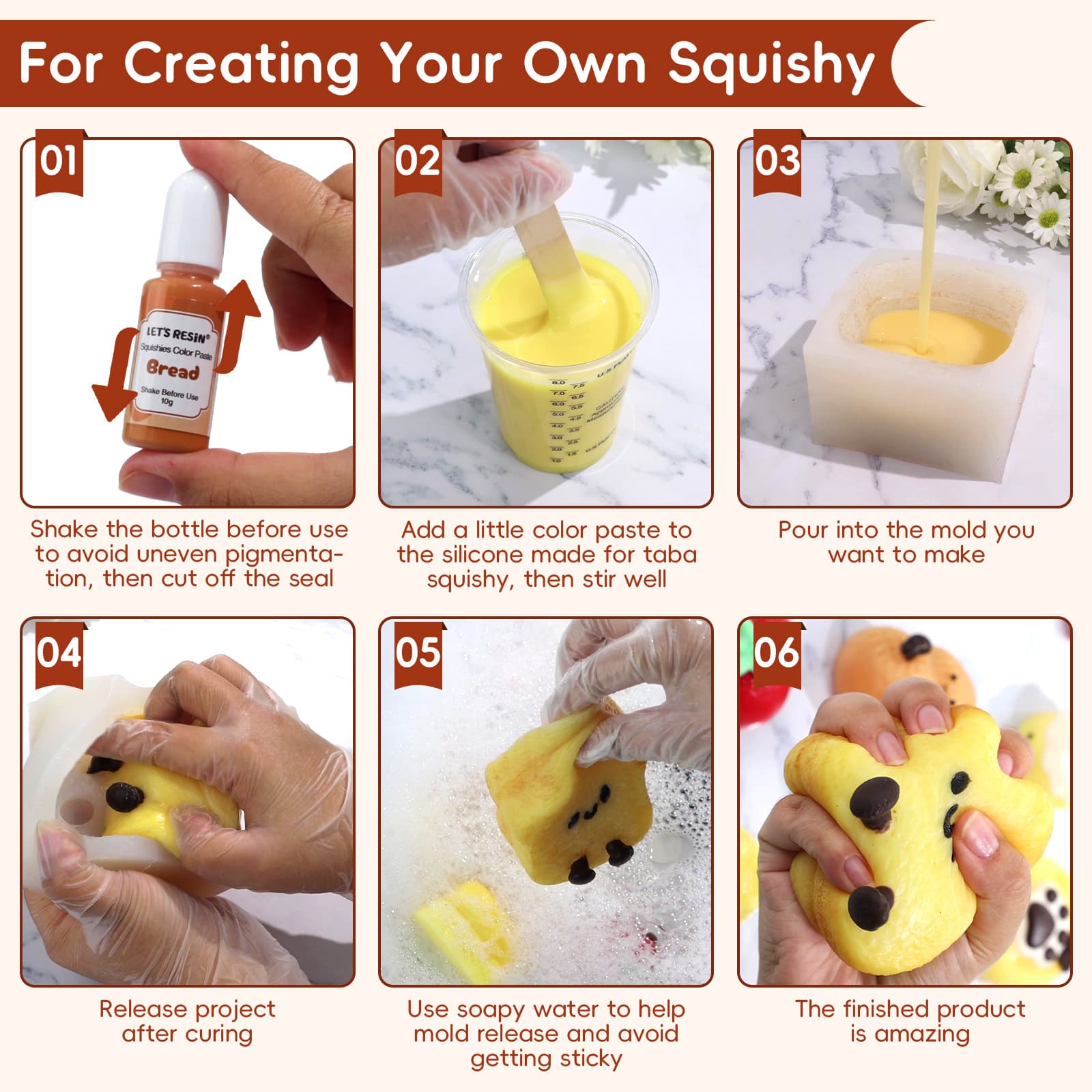 Silicone Pigment Dye for Taba Squishy, 16 Colors Opaque Pigment Paste for Silicone Rubber Mold Making, Vibrant Colorant for Squishy Maker Coloring- LET'S RESIN