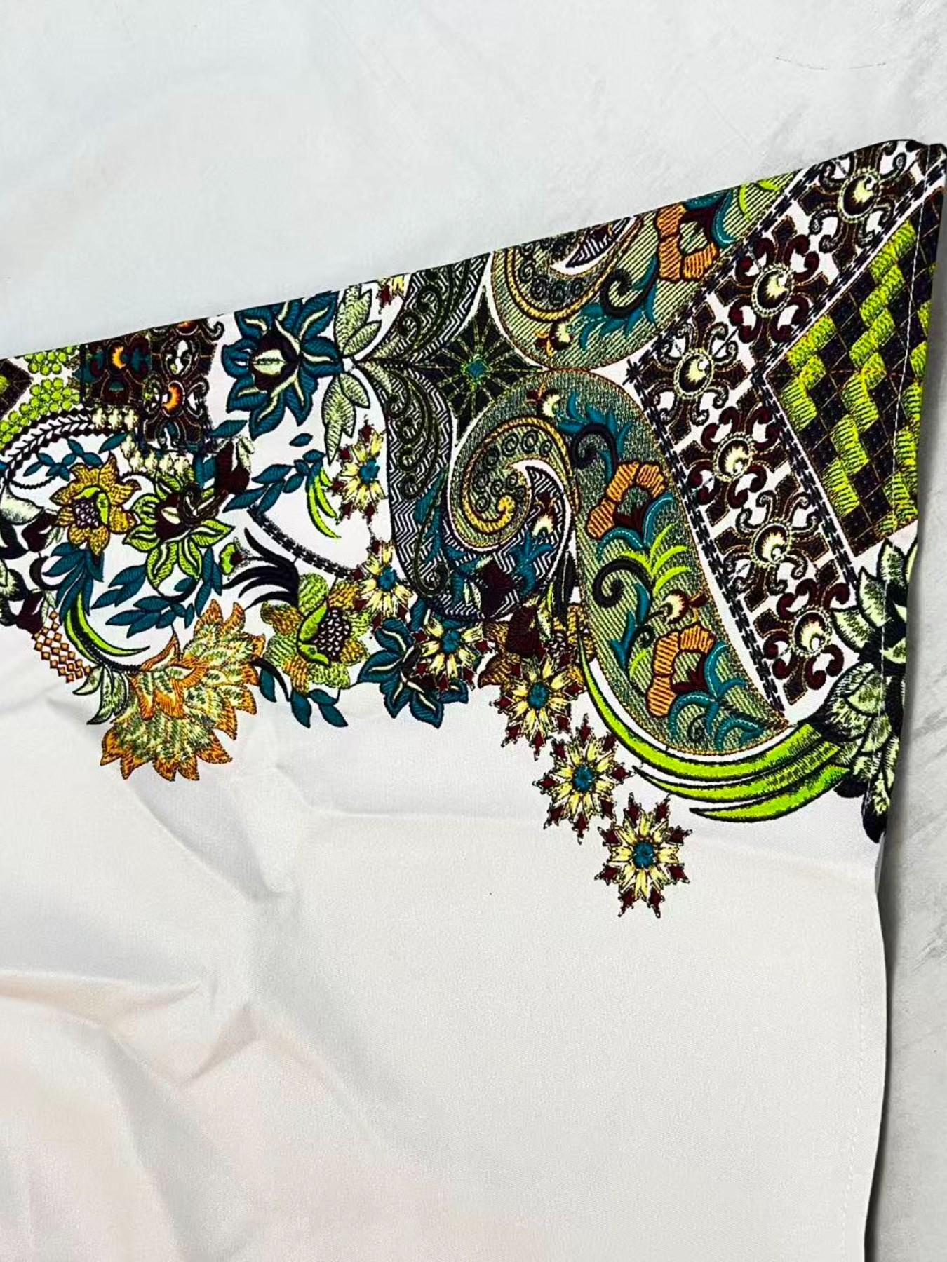 Women's Retro Totem Coconut Flower Print Robe, Dubai Style Kaftan Evening Gown, Eid Al-Fitr Festival Abaya, Traditional Middle Eastern Dress