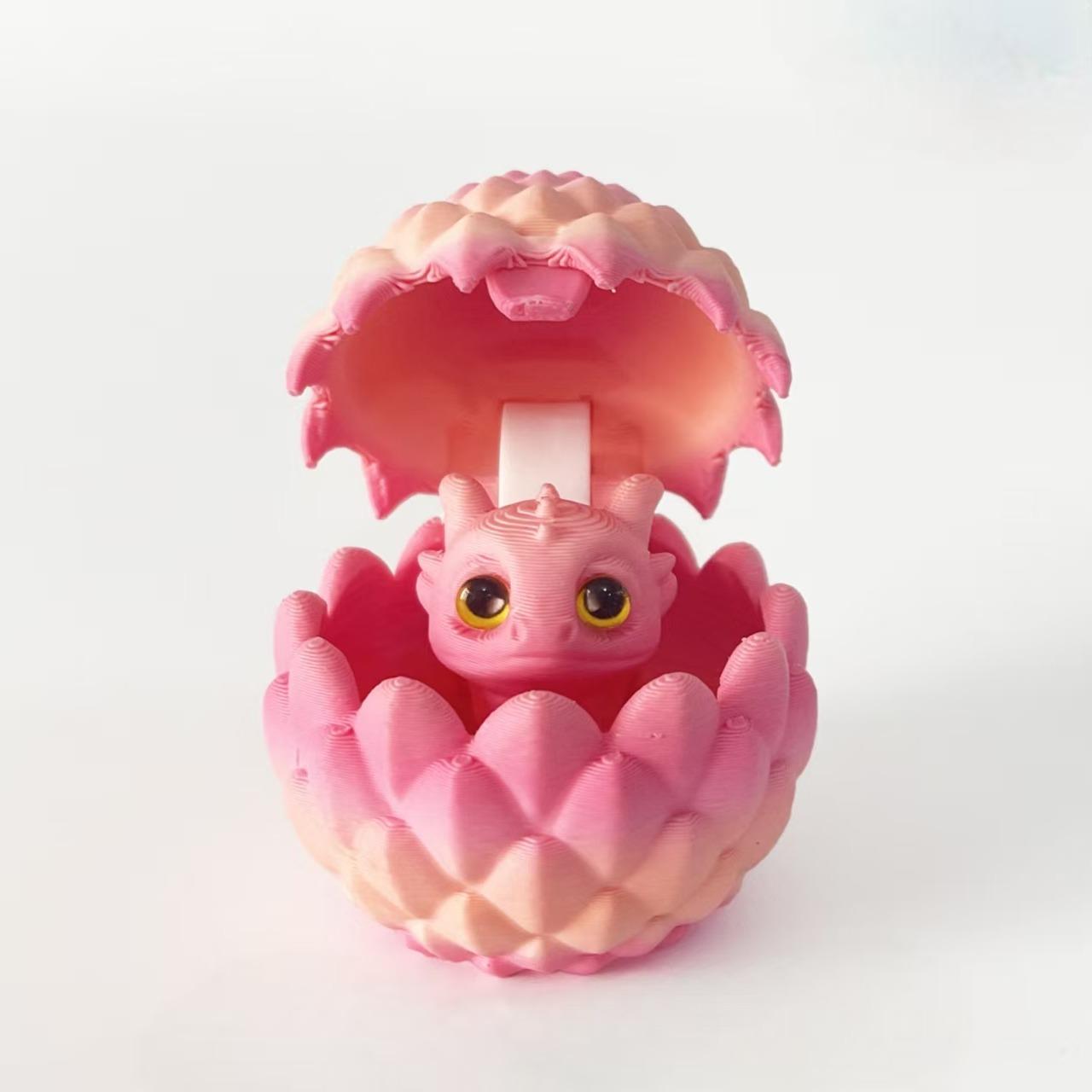 Gradient Dragon Egg Toy Set, Creative 3D Printed Mini Round Dragon Eggs, Perfect Gift for Easter and Christmas, Unique Holiday Decoration