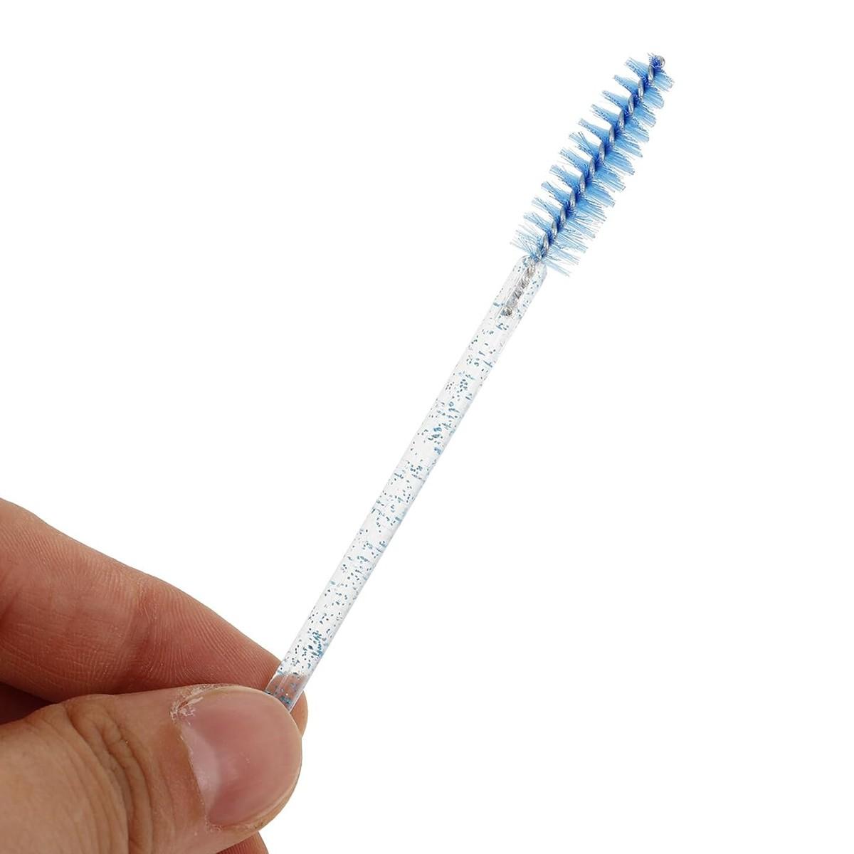 Disposable Eyelash Brush with Storage Container, Bendable Eyebrow Spoolies, Lash Brush for Lash Extensions, Eyebrow Spoolie, Castor Oil Brushes, Makeup, Eyebrow Makeup Tool, Cosmetic