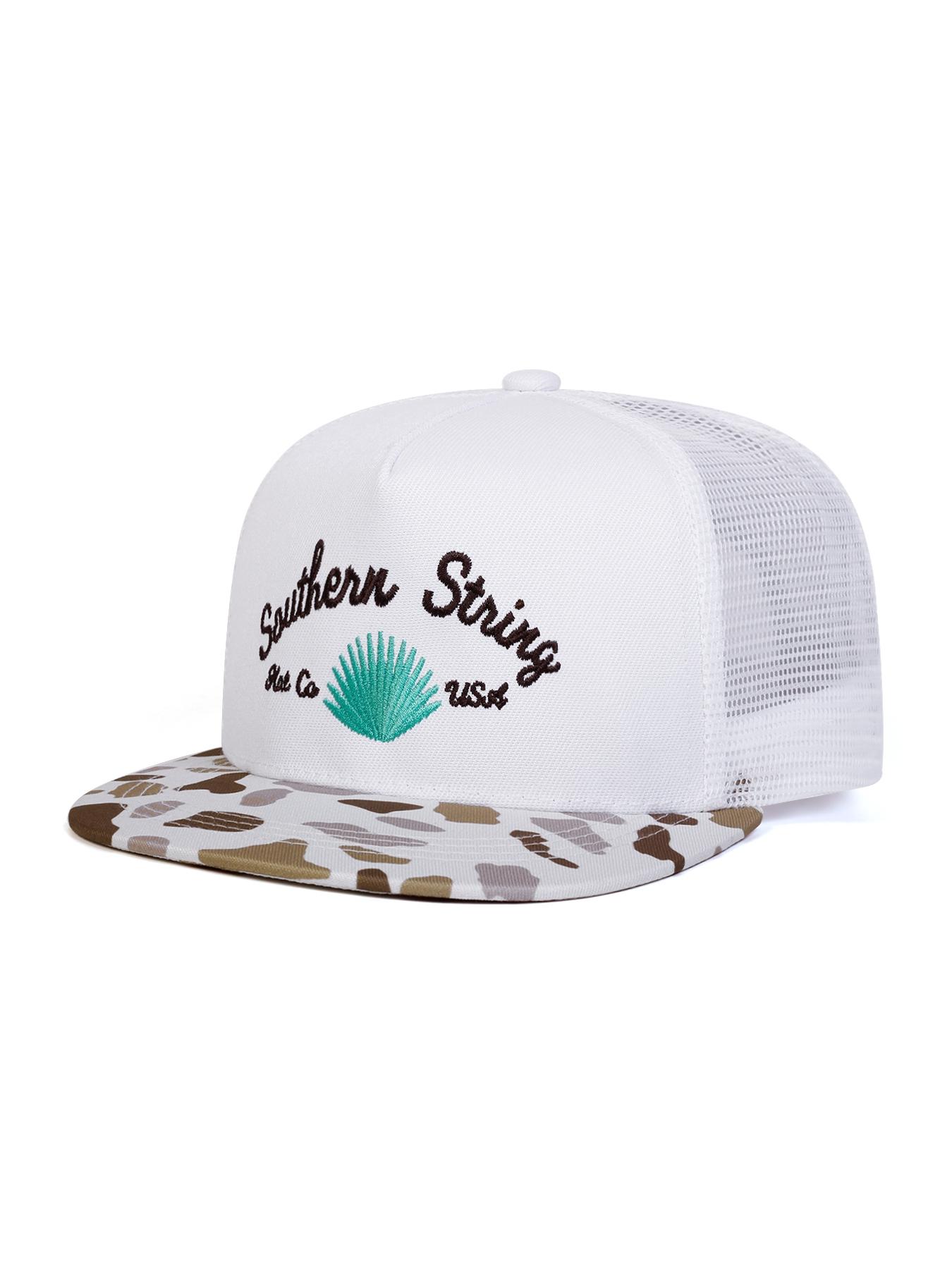 Unisex Southern String Embroidered Baseball Cap, Adjustable Sun Protection Hat, Casual Fitted Woven Fabric, Spring & Fall Outdoor Travel