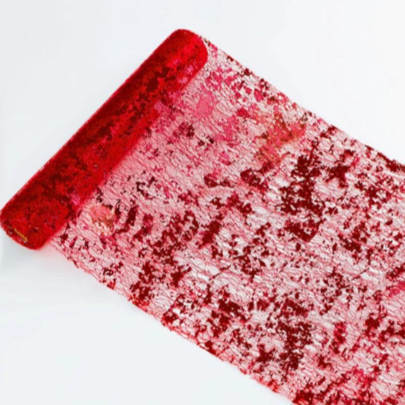 Mesh Table Runner, Elegant Event Decor Material, Perfect for Festivals, Parties, Weddings, Luxurious Golden Tablecloth