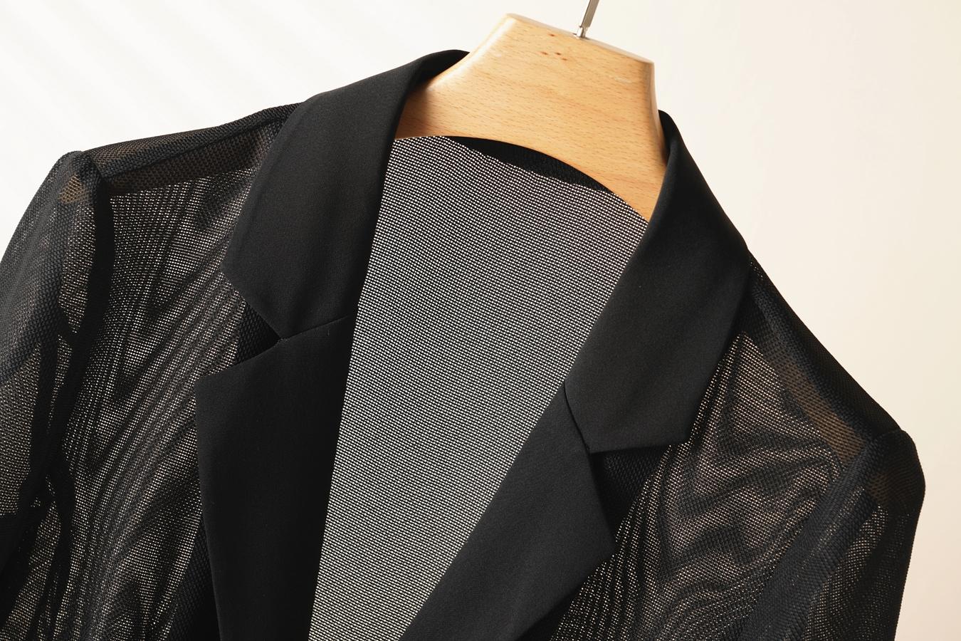 Women's Solid Color Blazer Suits, Elegant Fashion Casual Outerwear for Daily Outdoor Wear, Ladies Clothes for Summer